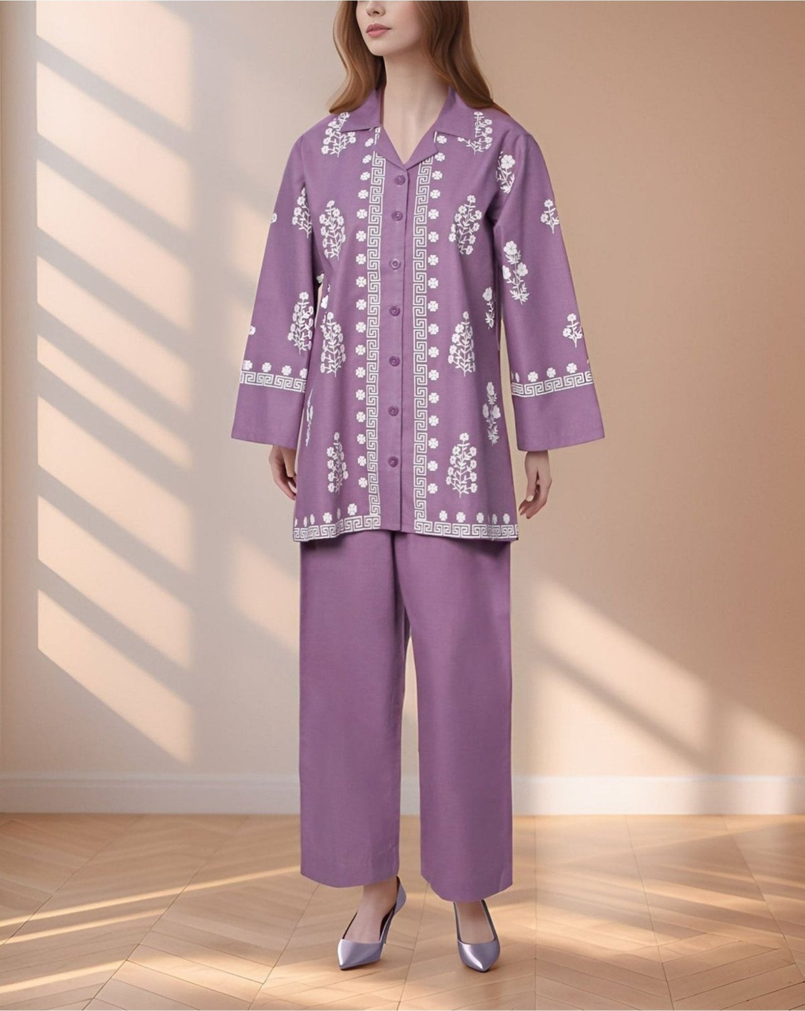 Lavender 2-Piece Co-Ord Suit – Women