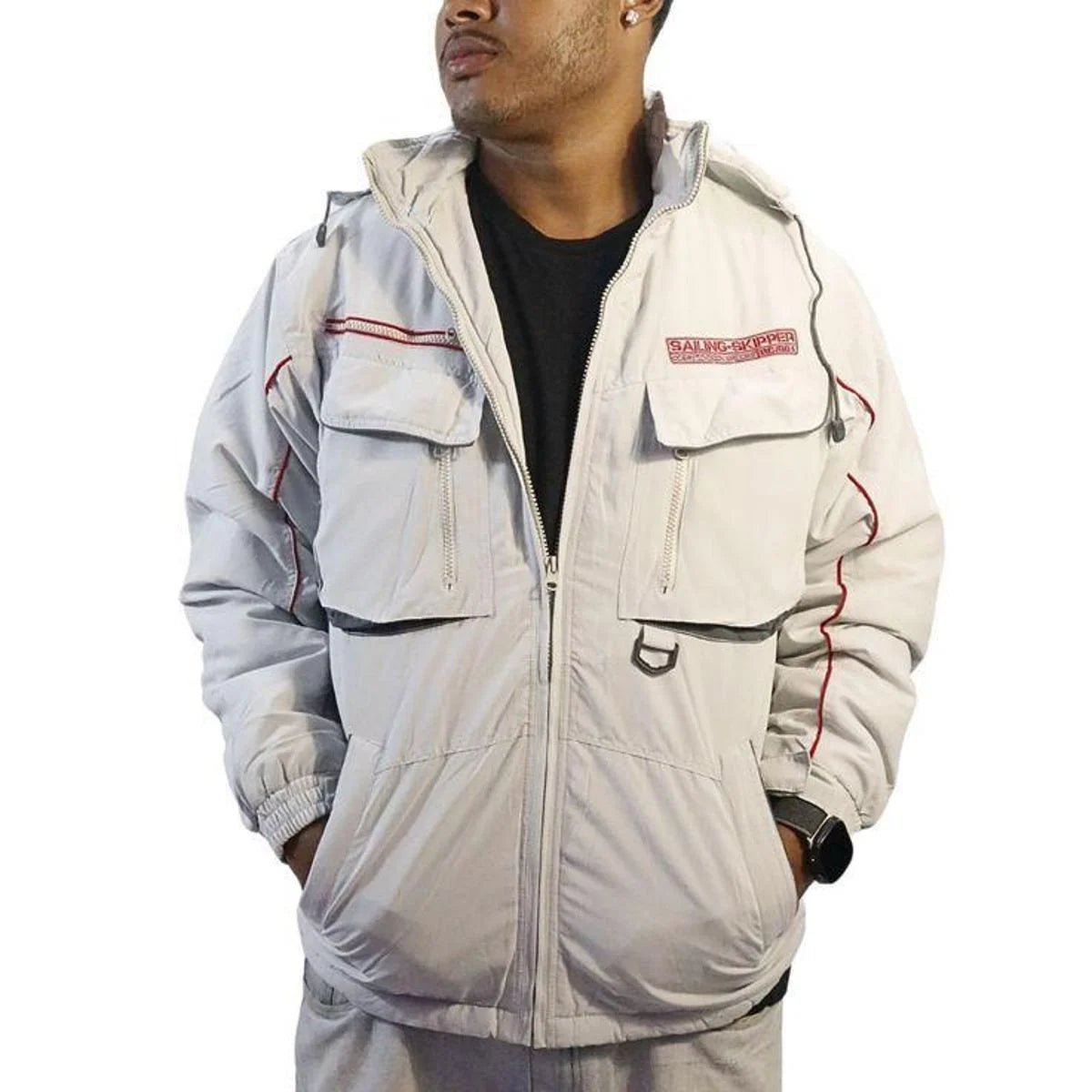 Vintage Special Blend Waterproof Ski Coat – Unisex XL, White